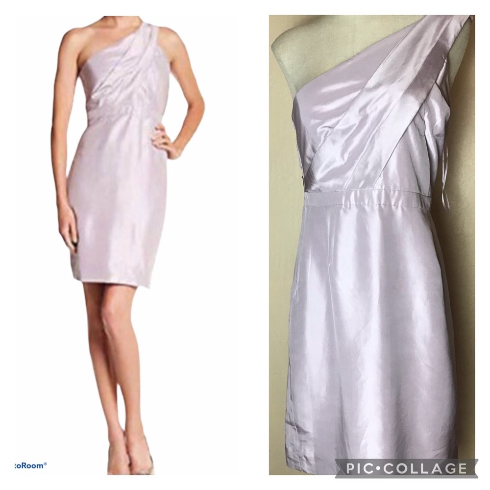 J.CREW Cassie Bridesmaid Dress One Shoulder Violet 12